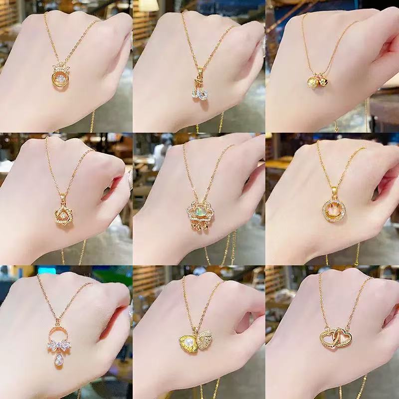 [開封]合金ネックレス (金属アレルギ一対応、サ一ジカルステンレス)#8+1